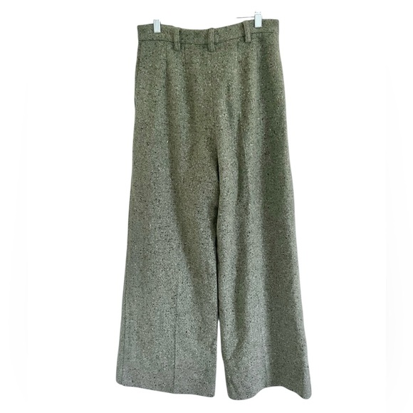 AlexaChung Sage Green Mélange Wool Blend Jacket and Pants US 6 - Picture 6 of 16